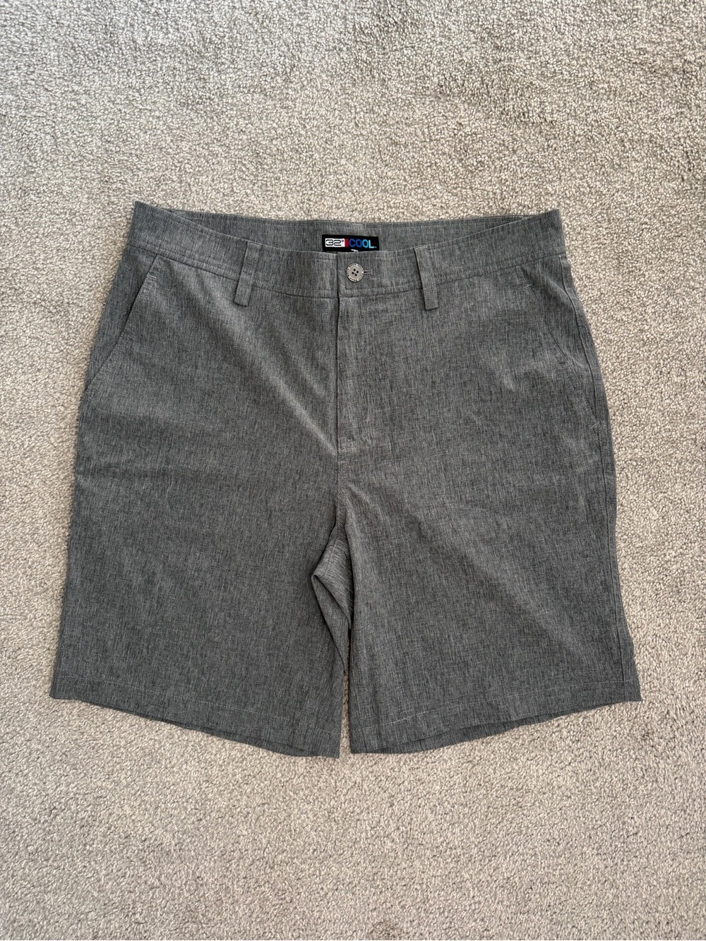 32 Degrees Men's Gray Chino Shorts